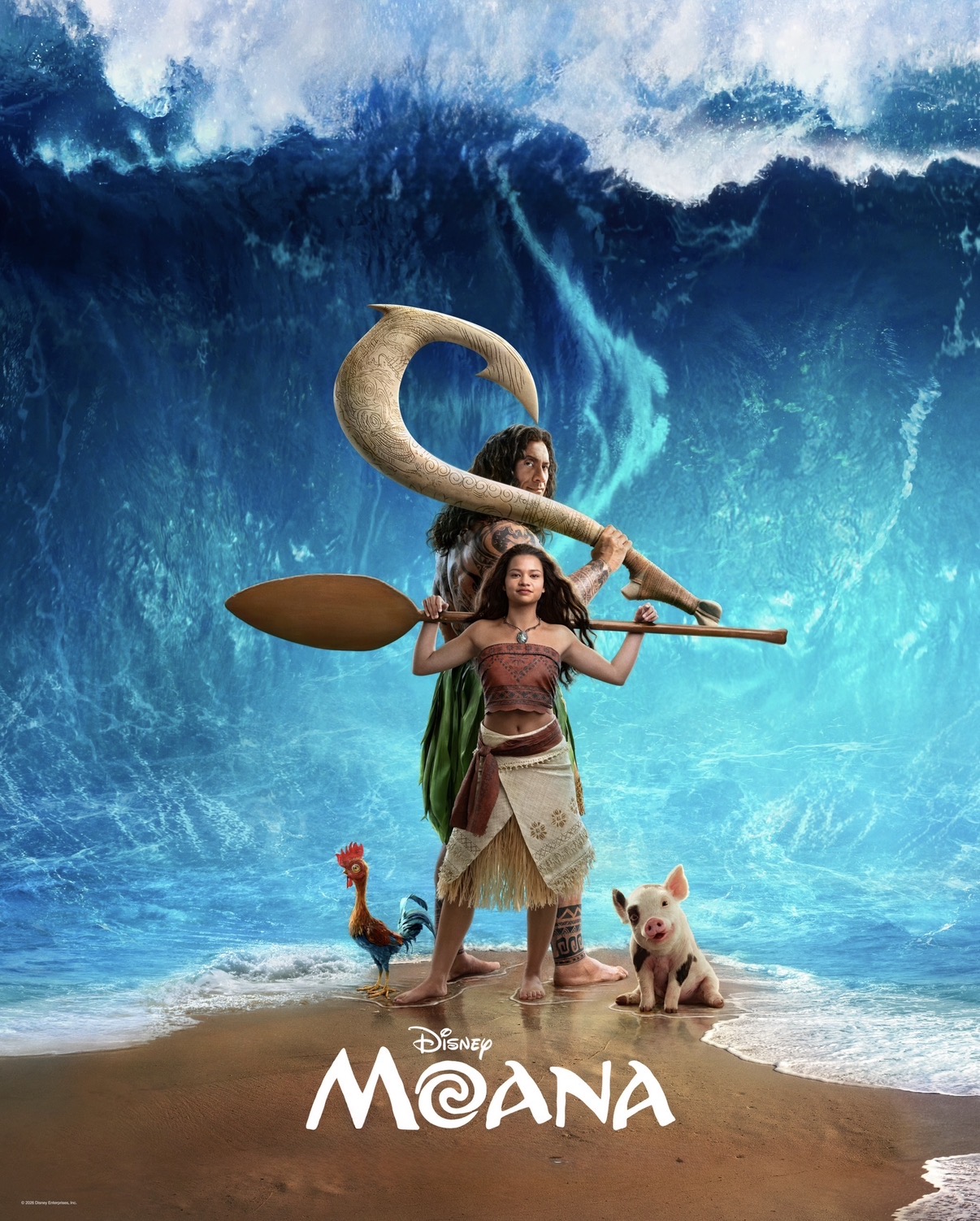 El live action de “Moana” es una explosión de vibrantes colores y música acompañando la aventura de la querida princesa de Disney, manteniéndose como una celebración de la cultura polinesia y el crecimiento personal.